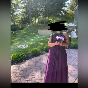Azazie bridesmaids dress. Size 10. Color grape